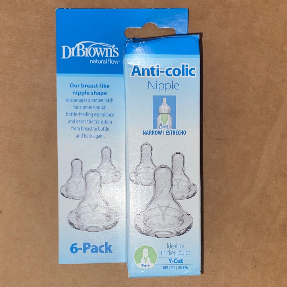Dr. Brown's Anti-Colic Nipple 6-Pack - Clear